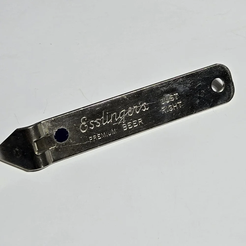 VINTAGE Esslinger's Premium Beer Bottle Opener Just Right Vaughan USA Breweriana